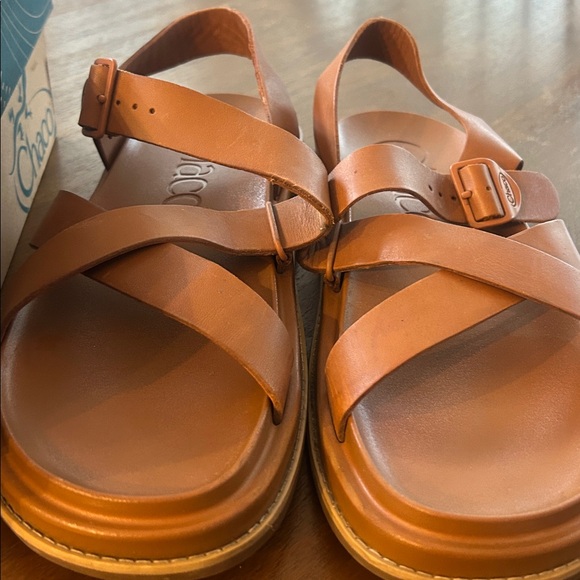 Chaco Townes cashew  Brown Leather Sandals - Picture 2 of 7